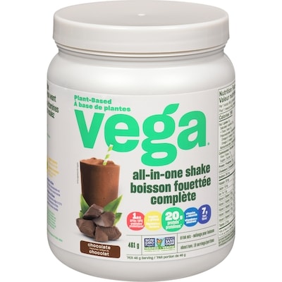 Vega All-in-One Protein Powder, Chocolate 461 g, $8.02/100g