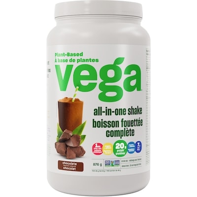 Vega One® All-in-One Protein Powder, Chocolate 876 g, $7.19/100g