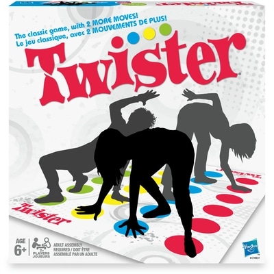 Jeu Hasbro Twister, jeu de groupe classique pour enfants et la famille, jeu de société Twister, à partir de 6 ans, pour l'intérieur ou l'extérieur 1 ea, 28,00 $/1ch