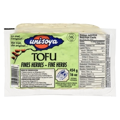 Unisoya Tofu, Fine Herbs 454 g, $0.99/100g