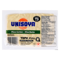 Unisoya Tofu aux fines herbes 454 g, 0,99 $/100g