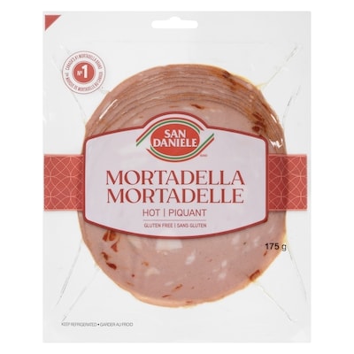 San Daniele Mortadella, Hot 175 g, $37.09/1kg $3.71/100g