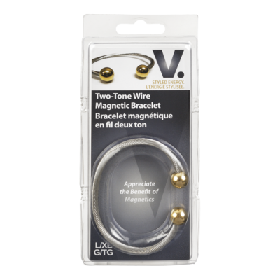 PharmaSystems Two Tone Wire Magnetic Bracelet, L/XL 1 ea, $29.99/1ea