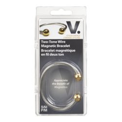 Two Tone Wire Magnetic Bracelet, S/M