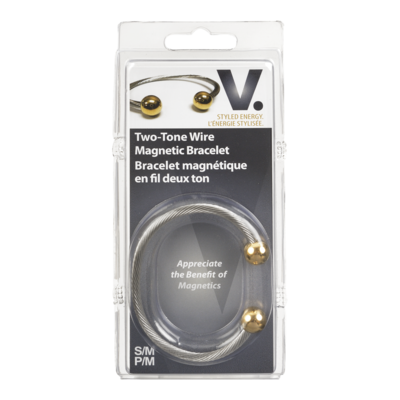 PharmaSystems Two Tone Wire Magnetic Bracelet, S/M 1 ea, $30.99/1ea