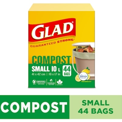 Glad Bags Compost Small 10 L 44 ea, $0.34/1ea