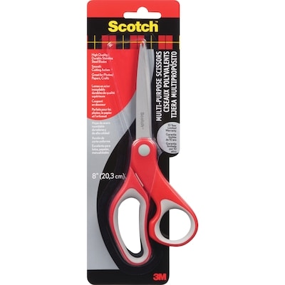 Scotch Ciseaux tout usage, 1428, rouge, 20,3 cm (8 po) 1 ea, 4,00 $/1ch