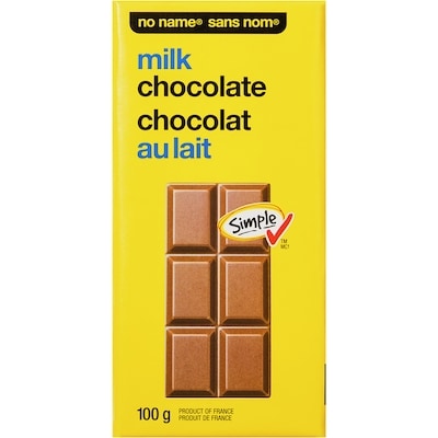 No Name Milk Chocolate Bar 100 g, $2.69/100g