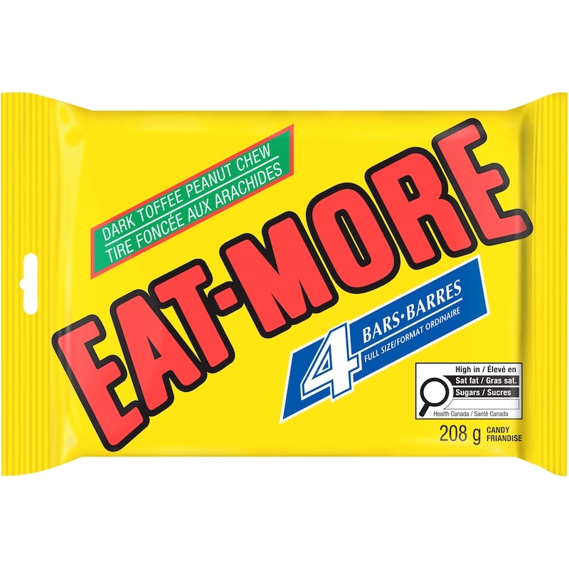 Chocolate, Candy Dark Toffee Peanut Chew Full Size