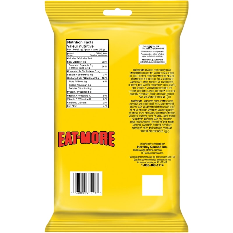 Chocolate, Candy Dark Toffee Peanut Chew Full Size