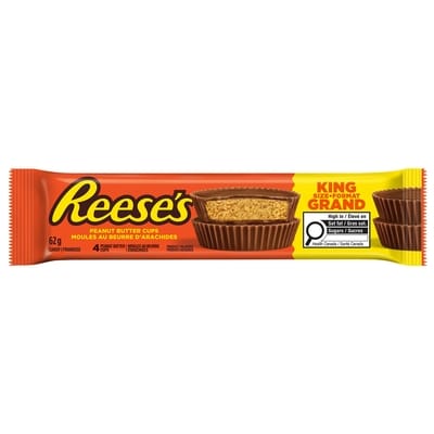 Reese's Peanut Butter Cups Candy- King Size 62 g, $4.82/100g