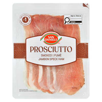 San Daniele Prosciutto, Smoked 100 g, $6.50/100g
