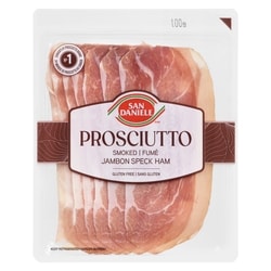San Daniele Prosciutto fumé 100 g, 4,50 $/100g