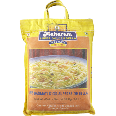 Maharani Basmati Rice, case 4.54 kg, $0.42/100g
