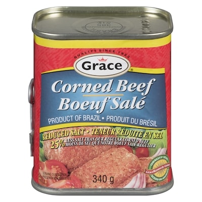 Grace Corned Beef, Low Sodium 340 g, $1.41/100g