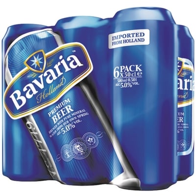 Bavaria Holland bière premium (Pièce d’identité requise au moment du ramassage) 6x500.0 ml, 0,57 $/100ml