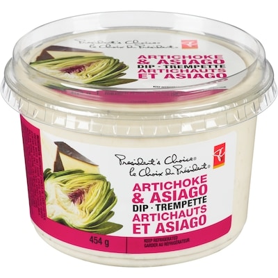 President's Choice Artichoke & Asiago Dip 454 g, $1.65/100g