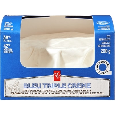 President's Choice Blue Triple Cream Brie Cheese 200 g, $5.20/100g