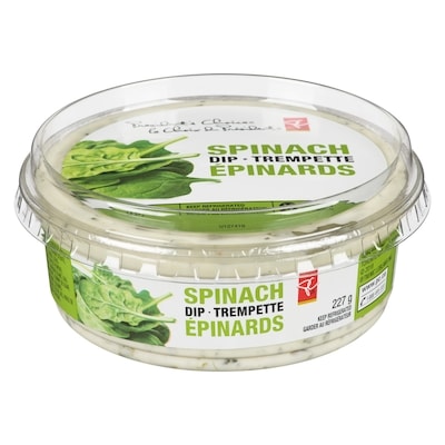 le Choix du Président Trempette aux épinards 227 g, 1,89 $/100g