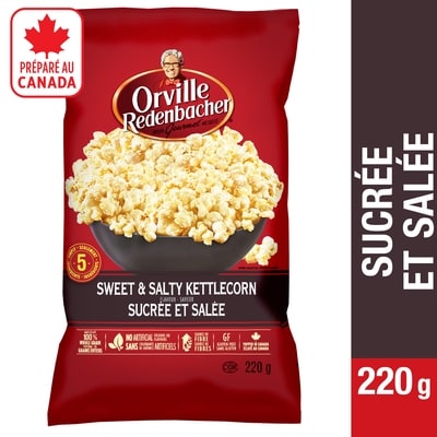 Orville Popcorn, Sweet & Salty Kettlecorn, Ready to Eat 220 g, $2.05/100g