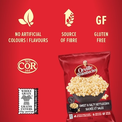 Popcorn, Sweet & Salty Kettlecorn, Ready to Eat