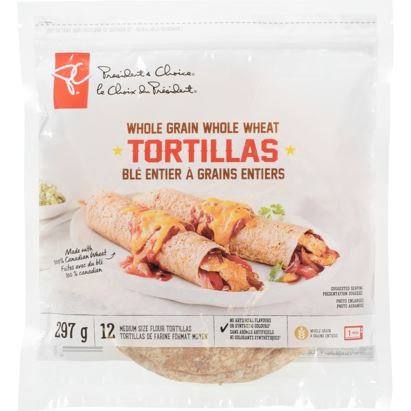 Whole Grain Whole Wheat Medium Tortillas