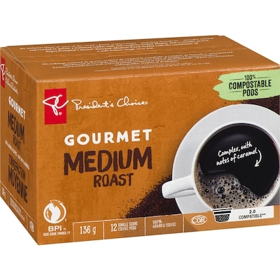 Gourmet Medium Roast Single Serve K-cup Coffee Pods