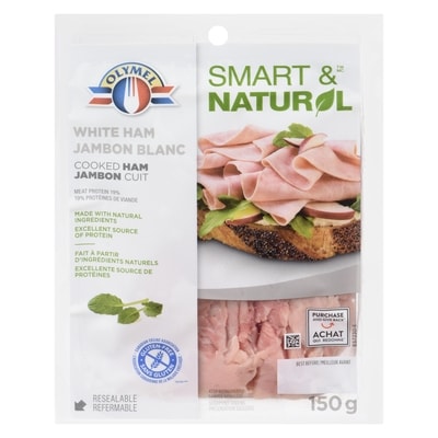 Olymel Smart & Natural Shaved Cooked Ham 150 g, $36.60/1kg $3.66/100g