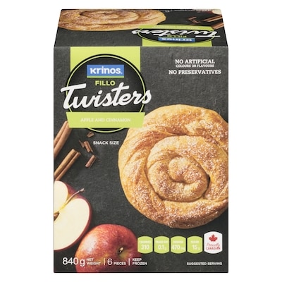 Krinos Fillo Twisters, Delicious Apples 6x140.0 g, $1.31/100g