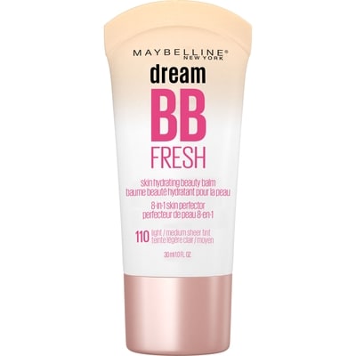 Maybelline Crème Dream BB Fresh , Formule aqueuse en gel, Sans huile ni ingrédients lourds, Couvrance lustrée, Fini naturel, Hydratante et légère Pâle/Moyen 1 ea, 12,99 $/1ch