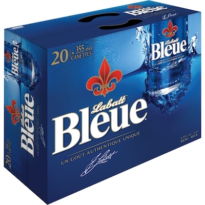 Labatt Bleue Bière Bleue, canettes (Pièce d’identité requise au moment du ramassage) 20x355.0 ml, 0,47 $/100ml