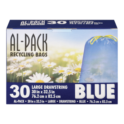 Al-Pack Blue Drawstring Bags     30 ea, $0.33/1ea