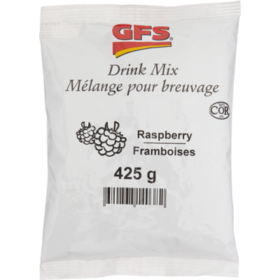 GFS Drink Crystals, Raspberry 425 g, $1.24/100g
