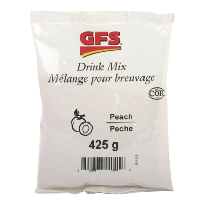 GFS Drink Crystals, Peach 425 g, $1.24/100g