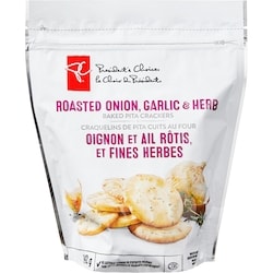 Roasted Onion, Garlic and Herb Baked Pita Crackers