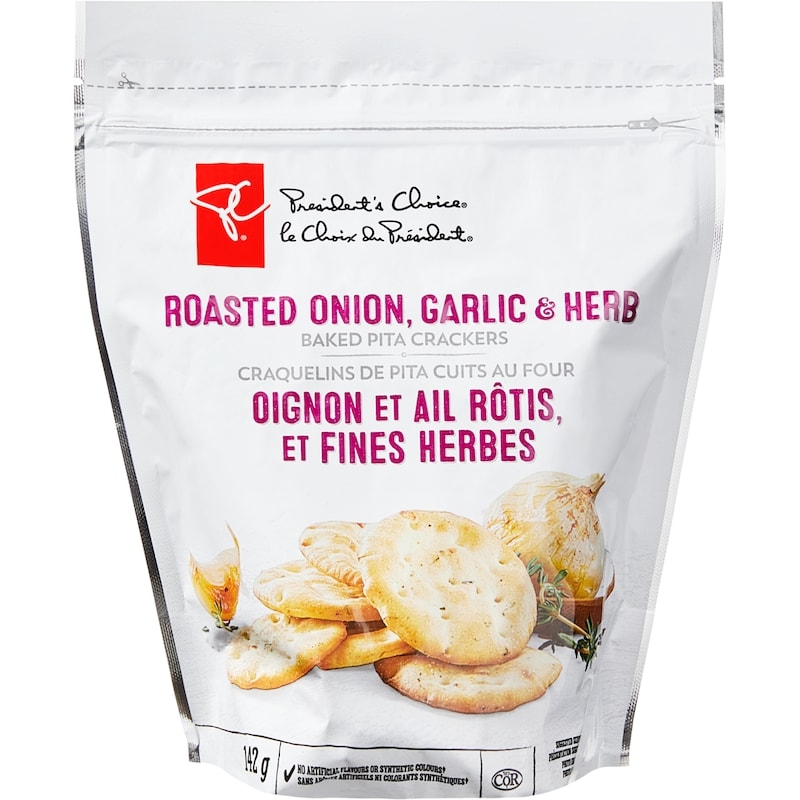 Roasted Onion, Garlic and Herb Baked Pita Crackers