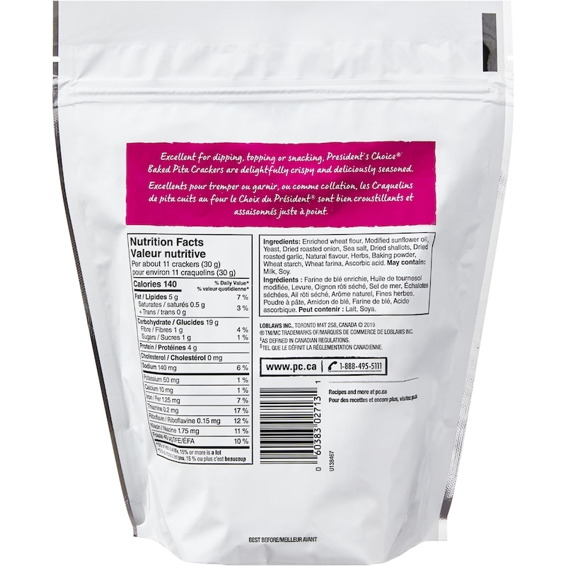 Roasted Onion, Garlic and Herb Baked Pita Crackers