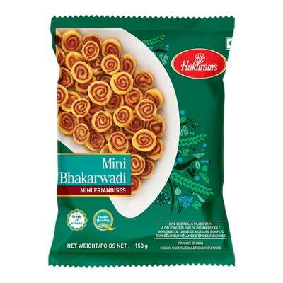 Haldiram’s Casse-croûte Bhakarwadi 150 g, 1,33 $/100g