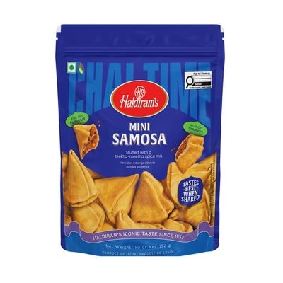 Haldiram’s Casse-croûte Samosa 150 g, 1,33 $/100g