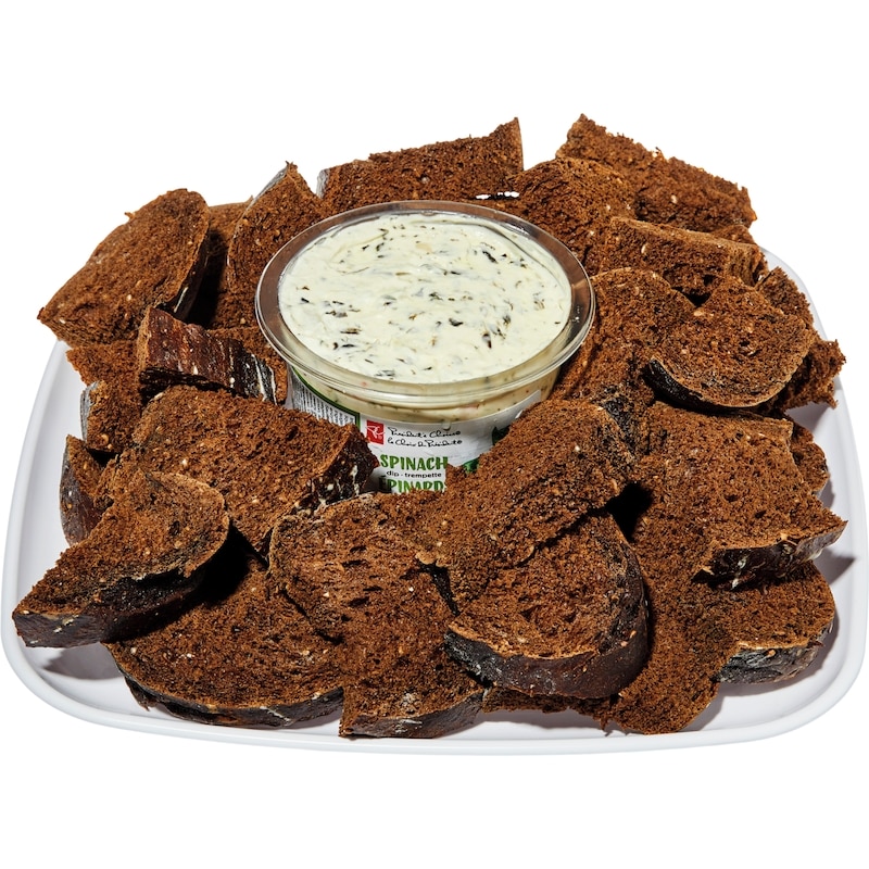 12 Inch Spinach & Pumpernickel Tray, Requires 24 Hour Notice