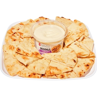 Garlic Hummus and Nann Bread Tray