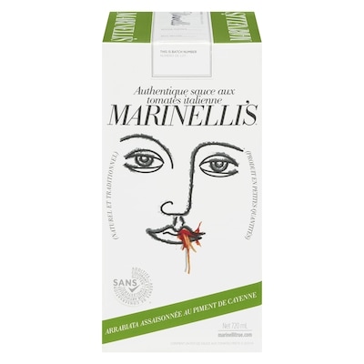 MARINELLIS Sauce pour pâtes arrabiata aux piments 720 ml, 1,73 $/100ml