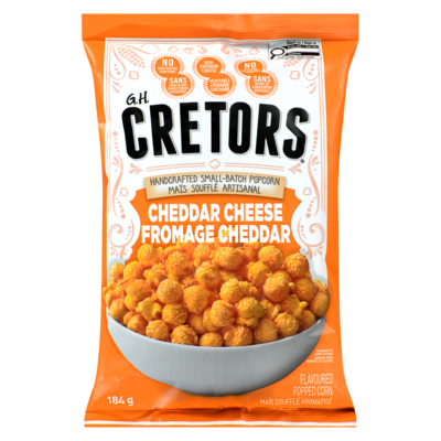 G.H. Cretors Cretors Fromage Cheddar Mais Souffle 184 g, 3,26 $/100g