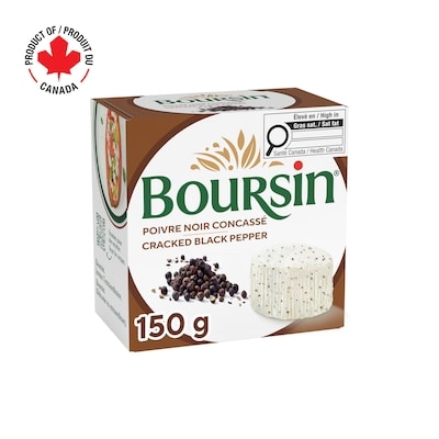 Boursin Fromage à tartiner Poivre Noir Concassé 150 g, 5,53 $/100g