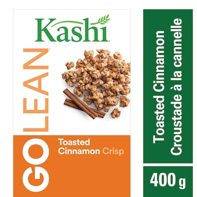 Kashi GoLean Toasted Cinnamon Crisp Cereal 400 g, $1.87/100g