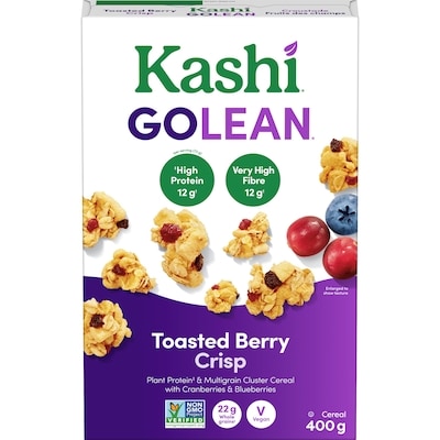 Kashi GoLean Toasted Berry Crisp Cereal 400 g, $1.87/100g
