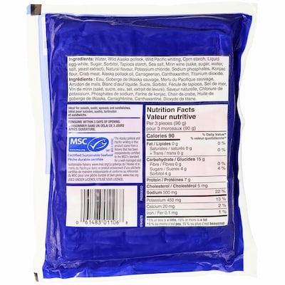Leg-Style Crab Flavoured Wild Alaska Pollock and Wild Pacific Whiting