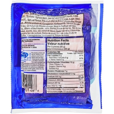 Leg-Style Crab Flavoured Wild Alaska Pollock and Wild Pacific Whiting