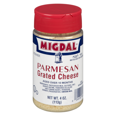 Migdal Parmesan râpé casher 113 g, 9,73 $/100g