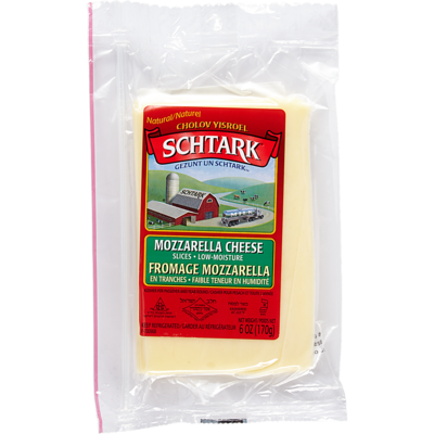 Schtark Sliced Cheese, Mozzarella     170 g, $5.00/100g